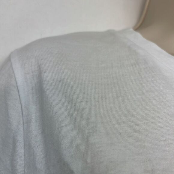 Charlie Holiday White Gone fishing slim tee embroidered shell NWT - Picture 6 of 11